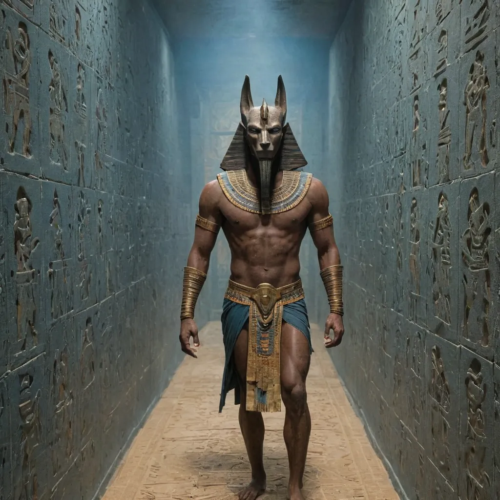 Anubis Guides the Dead to the Afterlife