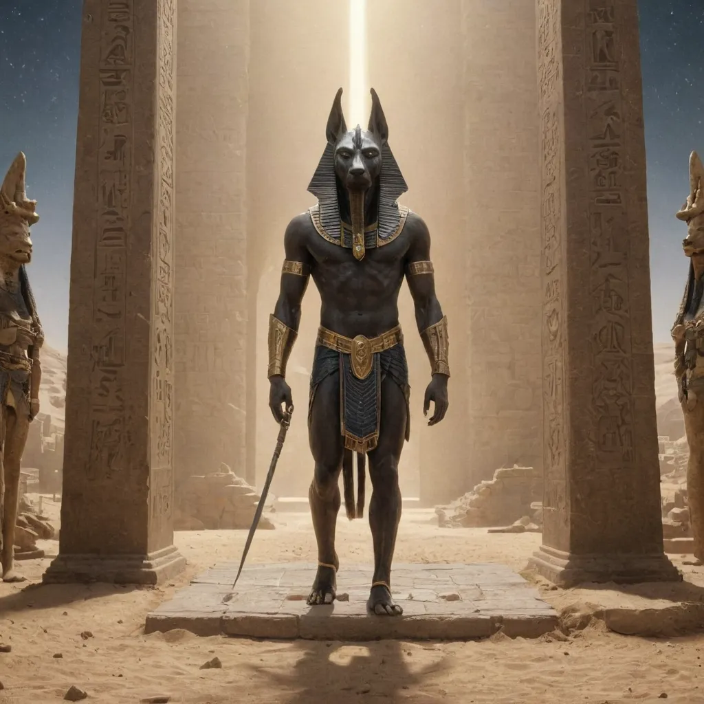 Anubis Guiding the Soul Through Life's Passages