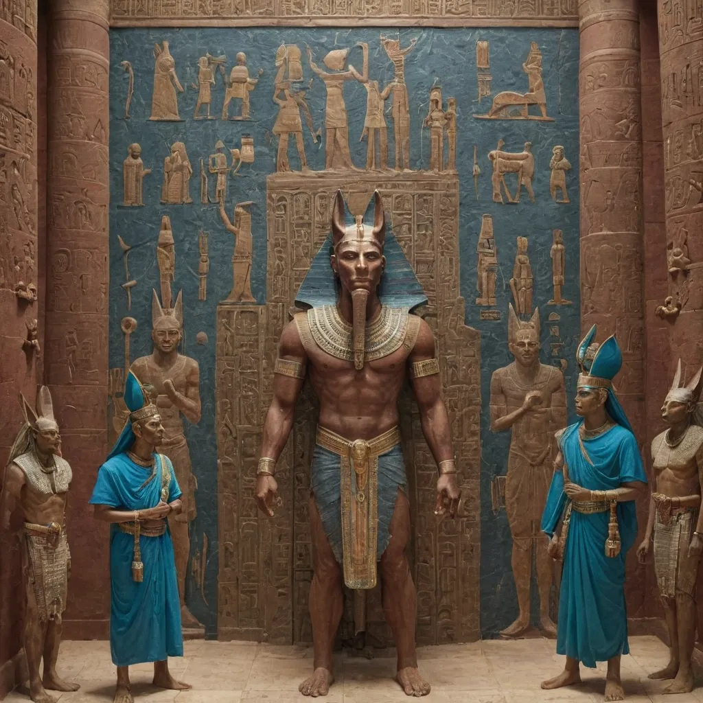 Anubis Presides Over Funerary Rites