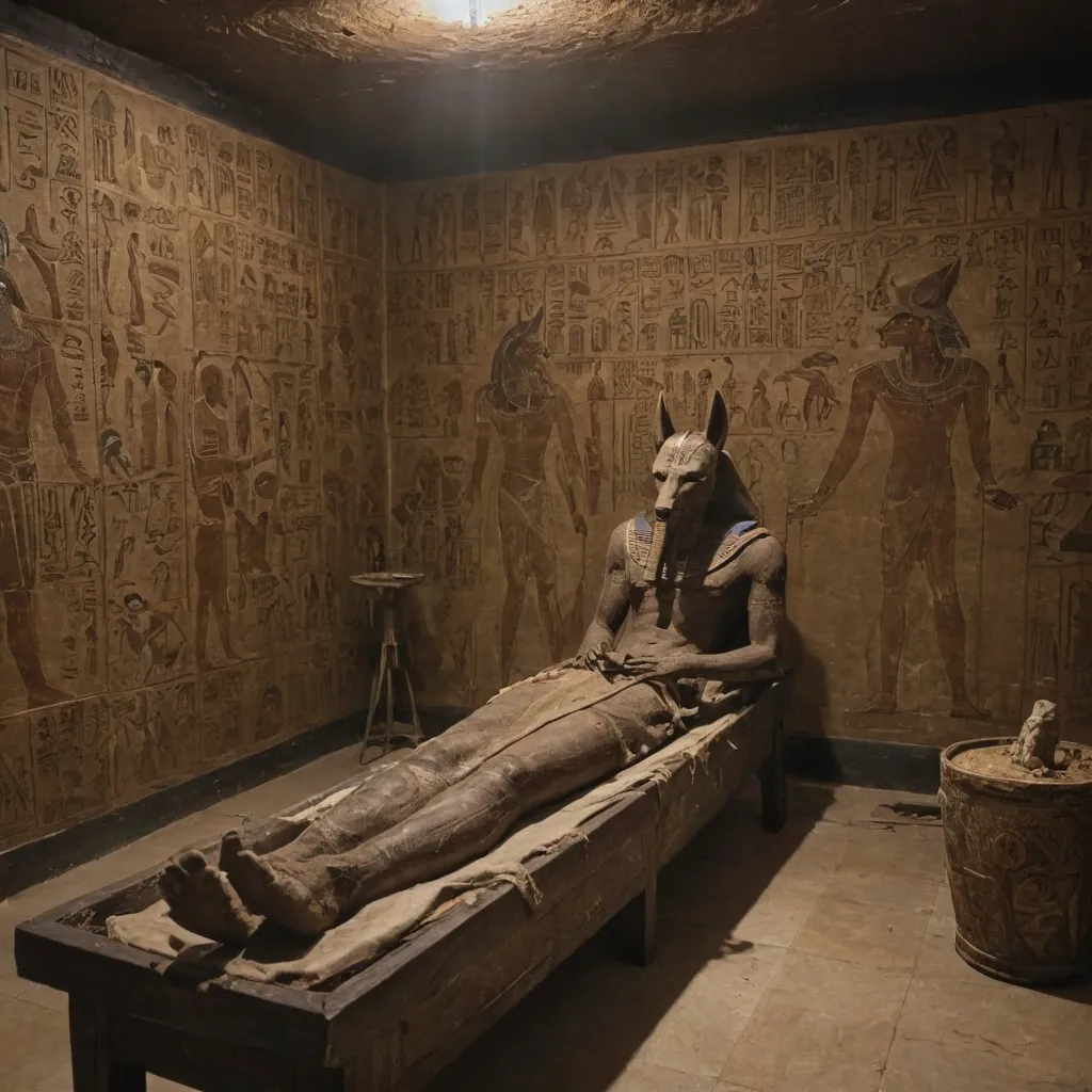 Anubis and the Mummification Process