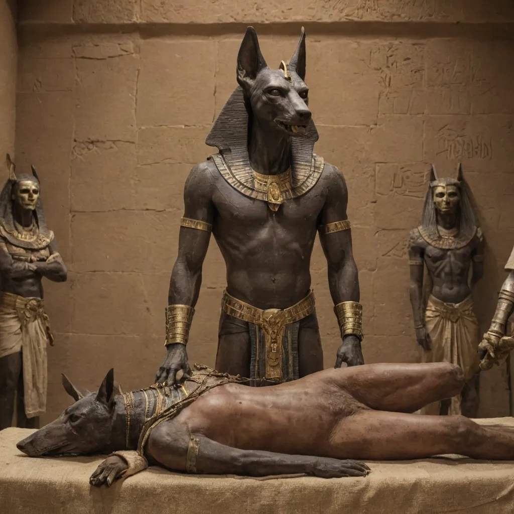 Anubis and the Rite of Mummification