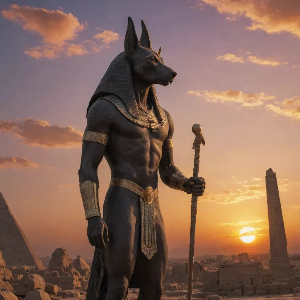 Anubis as the Guardian of the Necropolis