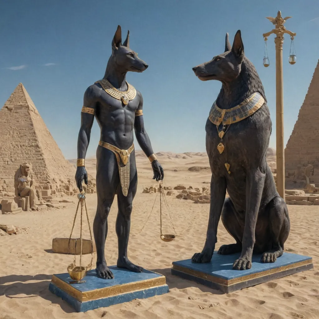 Anubis in the Afterlife and the Weighing of the Heart