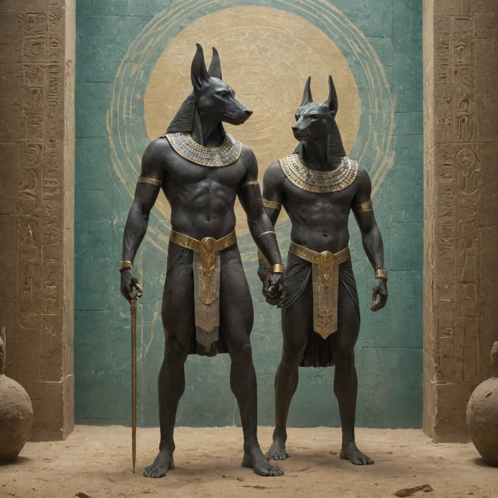 The Symbolic Relationship Between Anubis and Osiris