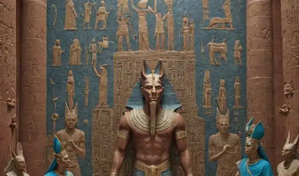 Anubis Presides Over Funerary Rites