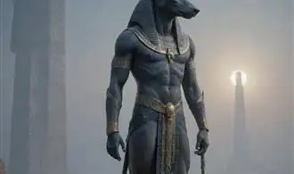 Anubis and the Guardian of Cemeteries