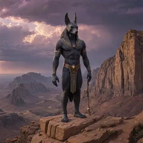 Anubis - Anubis, the Jackal-Headed God, guards the entrance to the Afterlife