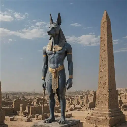 Anubis - The Watchful Gaze of the Jackal God