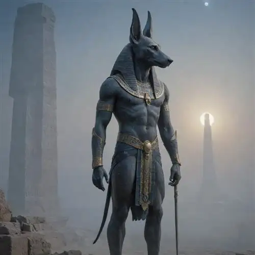 Anubis and the Guardian of Cemeteries