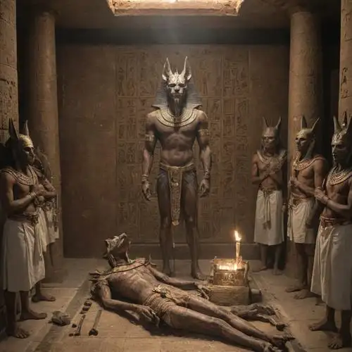 Anubis and the Mummification Process