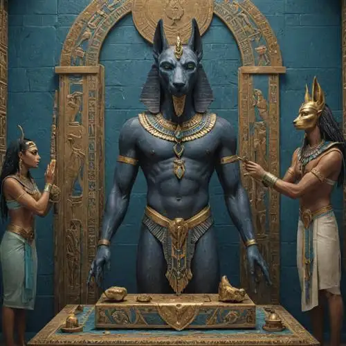 Anubis and the Weighing of the Heart Ceremony