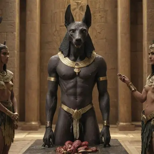 Anubis and the Weighing of the Heart Ceremony