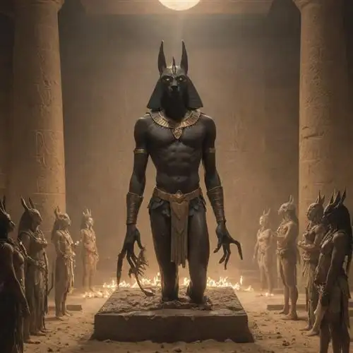 Anubis and the Weighing of the Heart Ceremony