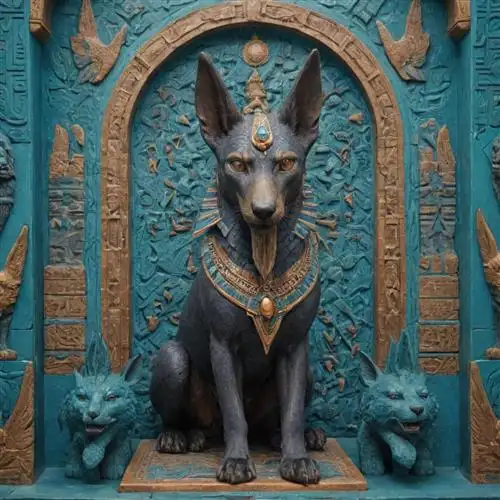 Anubis - Explore the diverse artistic styles and techniques used to portray Anubis throughout Egyptian history.