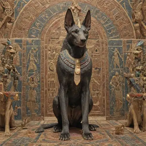 Anubis - Discover the techniques and artistic approaches used to capture the essence of Anubis in ancient Egyptian art.