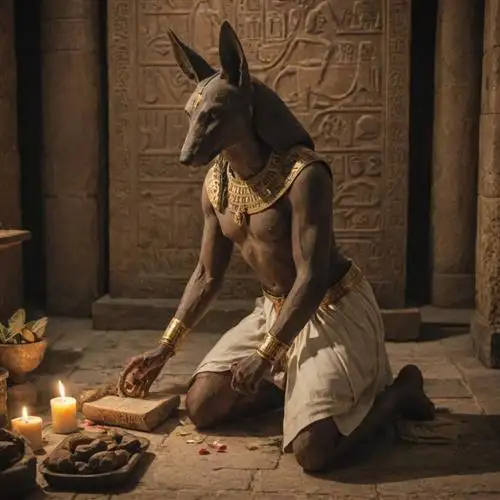 Offerings and Prayers to Anubis